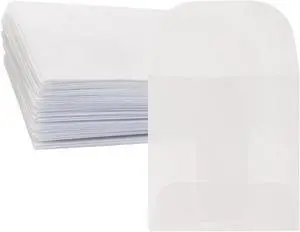 ONLYKXY 60pcs White Translucent Paper Envelope Bag Mini Butter Paper Pouches Clear Glassine Gift Small Bag for Jewelry Ring Tag Photo Necklace Stud Earrings Accessories (4x4cm/1.57x1.57inch) ONLYKXY 60pcs White Translucent Paper Envelope Bag Mini Butter Paper Pouches Clear Glassine Gift Small Bag for Jewelry Ring Tag Photo Necklace Stud Earrings Accessories (4x4cm/1.57x1.57inch)