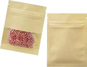 FERENLI 100 Pack 2.8x3.5 inch Small Resealable Seed Coin Envelopes Bags | Kraft Paper Heat Seal Packets with Clear Window Brown for Flower Vegetable Seeds Storage Party Favor Pet Food Sample Bag FERENLI 100 Pack 2.8x3.5 inch Small Resealable Seed Coin Envelopes Bags | Kraft Paper Heat Seal Packets with Clear Window Brown for Flower Vegetable Seeds Storage Party Favor Pet Food Sample Bag