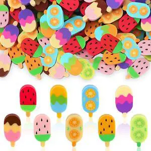 JUNEBRUSHS 150Pcs Ice Cream Mini Erasers for Bulk, Cute Fruit Shaped Pencil Erasers for School Classroom Prizes Homework Rewards Gifts Party Favors JUNEBRUSHS 150Pcs Ice Cream Mini Erasers for Bulk, Cute Fruit Shaped Pencil Erasers for School Classroom Prizes Homework Rewards Gifts Party Favors