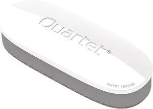 Quartet White Board Dry Erase Board Eraser, 5" x 2", Max Clean for Dry Erase Markers, Includes Magnetic Caddy Holder, Home School Supplies & Home Office Accessories, White/Gray (DFEB4) Quartet White Board Dry Erase Board Eraser, 5" x 2", Max Clean for Dry Erase Markers, Includes Magnetic Caddy Holder, Home School Supplies & Home Office Accessories, White/Gray (DFEB4)