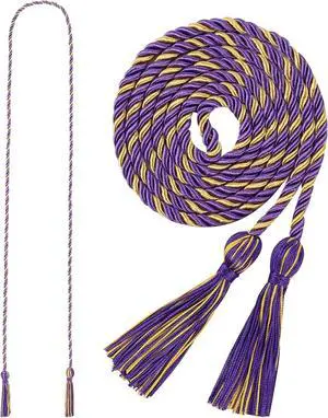Graduation Honor Cord 68" Grad Braided Honor Cords with Tassel Honor Rope Grad Cords for Graduation Students Bachelor Master Doctoral Gown Grad Decor (Purple and Gold) Graduation Honor Cord 68" Grad Braided Honor Cords with Tassel Honor Rope Grad Cords for Graduation Students Bachelor Master Doctoral Gown Grad Decor (Purple and Gold)