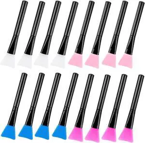 16 Pcs Silicone Magic Brushes,Reusable Silicone Epoxy Resin Applicator Sticks for DIY Painting Mixing & Spreading to Glitter Tumblers, Acrylic Cups, Mug 16 Pcs Silicone Magic Brushes,Reusable Silicone Epoxy Resin Applicator Sticks for DIY Painting Mixing & Spreading to Glitter Tumblers, Acrylic Cups, Mug
