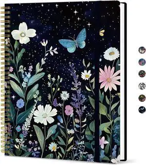 Taja Large Spiral Lined Journal for Women and Men, Notebook for Work | Celestial 8.5" x 11" Notebooks for Note taking, Writing & Journaling, College Ruled Pages, Plastic Cover Taja Large Spiral Lined Journal for Women and Men, Notebook for Work | Celestial 8.5" x 11" Notebooks for Note taking, Writing & Journaling, College Ruled Pages, Plastic Cover