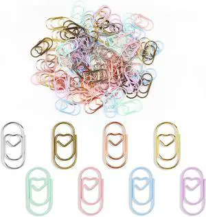 80 Pcs Heart Paper Clips - Love Heart-Shaped Small Clip Metal Journaling Clamps, Colorful Decorative Cute Paper Clips for Women, Document Note Sorting & Organizing 80 Pcs Heart Paper Clips - Love Heart-Shaped Small Clip Metal Journaling Clamps, Colorful Decorative Cute Paper Clips for Women, Document Note Sorting & Organizing