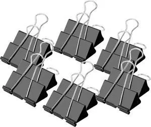 Ufmarine Medium Binder Clips 1.25 inch Length, (40 Pcs) Medium Paper Clips for Office Supplies Ufmarine Medium Binder Clips 1.25 inch Length, (40 Pcs) Medium Paper Clips for Office Supplies