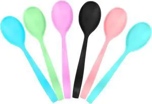Plastic Spoons Heavy Duty Disposable Spoons 6.1 Inch Soup Spoons for Lounge Party Wedding Office Picnic Camping Daily Use (36 Count) Plastic Spoons Heavy Duty Disposable Spoons 6.1 Inch Soup Spoons for Lounge Party Wedding Office Picnic Camping Daily Use (36 Count)