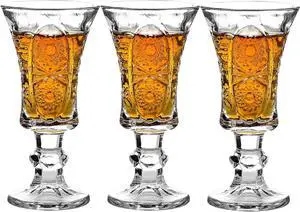 Glsairy Round 1.3-Oz Shot Glasses, Lead-Free Glass, Clear Heavy Base Shot Glass (Set of 3) Glsairy Round 1.3-Oz Shot Glasses, Lead-Free Glass, Clear Heavy Base Shot Glass (Set of 3)