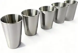 Unbreakable 10 oz Stainless Steel Cups for kids,5 Pack BPA-Free Premium Stackable Metal Pint Cups for Home, Outdoor & Children's Daily Use Unbreakable 10 oz Stainless Steel Cups for kids,5 Pack BPA-Free Premium Stackable Metal Pint Cups for Home, Outdoor & Children's Daily Use