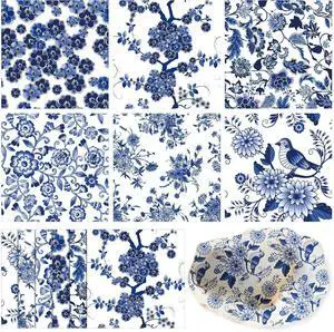 Epakh 36 Pack 6 Style Blue and White Decoupage Chinoiserie Napkins, 13 inch | Assorted Floral Decorative Napkins Printed Cocktail Napkin Tissue Paper for Crafts DIY Shell Furniture Christmas Decor Epakh 36 Pack 6 Style Blue and White Decoupage Chinoiserie Napkins, 13 inch | Assorted Floral Decorative Napkins Printed Cocktail Napkin Tissue Paper for Crafts DIY Shell Furniture Christmas Decor