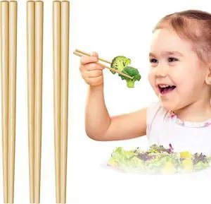 3 Pairs Short Kids Chopsticks 7inch Bamboo Reusable Training Chop Sticks for Beginners 3 Pairs Short Kids Chopsticks 7inch Bamboo Reusable Training Chop Sticks for Beginners
