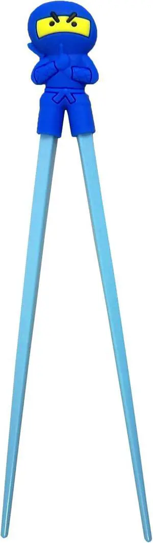 Needzo Authentic Japanese Blue Ninja Training Cheater Chopsticks for Beginners, 7 Inch Needzo Authentic Japanese Blue Ninja Training Cheater Chopsticks for Beginners, 7 Inch