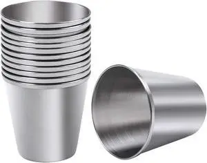 Ruisita 12 Pieces Stainless Steel Shot Cups Stainless Steel Shot Glass Drinking Tumbler (1 Ounce/30 ml) Ruisita 12 Pieces Stainless Steel Shot Cups Stainless Steel Shot Glass Drinking Tumbler (1 Ounce/30 ml)