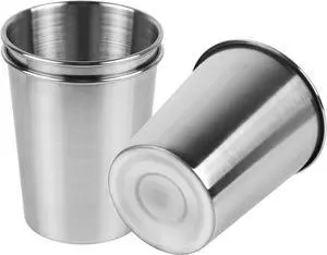 230ml Stainless Steel Cups Shatterproof Drinking Glasses, 3 Pack | 8 Ounce Drinking Cups Pint Metal 230ml Stainless Steel Cups Shatterproof Drinking Glasses, 3 Pack | 8 Ounce Drinking Cups Pint Metal