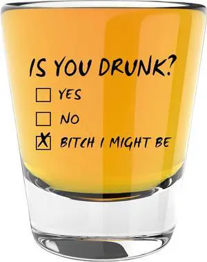 Is You Drunk Glass, Funny Shot Glasses for Women, Drinking Gifts for Men | Permanent Print - Dishwasher Safe Is You Drunk Glass, Funny Shot Glasses for Women, Drinking Gifts for Men | Permanent Print - Dishwasher Safe