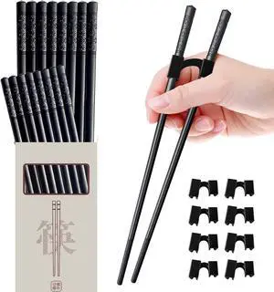 8 Pairs Reusable Training Chopsticks for Beginners Kids Adults Learners, Chop Sticks Reusable Dishwasher Safe Non-Slip Chopsticks Trainers Set, Kids Chopsticks helper 9.5Inches 8 Pairs Reusable Training Chopsticks for Beginners Kids Adults Learners, Chop Sticks Reusable Dishwasher Safe Non-Slip Chopsticks Trainers Set, Kids Chopsticks helper 9.5Inches