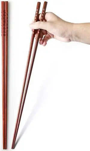 Long Cooking Chopsticks,16.5 Inches Brown Extra Long Wooden Chopsticks Kitchen Frying Chopstick Reusable for Noodles Hotpot, 2 Pairs Long Cooking Chopsticks,16.5 Inches Brown Extra Long Wooden Chopsticks Kitchen Frying Chopstick Reusable for Noodles Hotpot, 2 Pairs