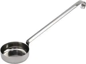 10.55" Stainless steel 201 Pizza Sauce spoon Kitchen Ladles with Hooks and Long Handles for Stirring,Portioning and Serving Soups 10.55" Stainless steel 201 Pizza Sauce spoon Kitchen Ladles with Hooks and Long Handles for Stirring,Portioning and Serving Soups