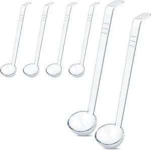 6 Pcs 1 Oz Small Ladle 10.4 Inches Mini Ladles for Serving Sauce, Soup, Dressing, Punch Bowl, Gravy, Cocktail, Fruit Juices Clear Plastic Long Handle Ladles for Parties, Catering 6 Pcs 1 Oz Small Ladle 10.4 Inches Mini Ladles for Serving Sauce, Soup, Dressing, Punch Bowl, Gravy, Cocktail, Fruit Juices Clear Plastic Long Handle Ladles for Parties, Catering
