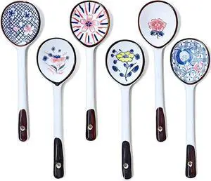 6 PCS Soup Spoons,Asian Soup Spoon,Chinese Soup Spoon,Ceramic Small Spoon Japanese Spoons for Pho Cereal Wonton Dumpling Miso-Set of 6 6 PCS Soup Spoons,Asian Soup Spoon,Chinese Soup Spoon,Ceramic Small Spoon Japanese Spoons for Pho Cereal Wonton Dumpling Miso-Set of 6
