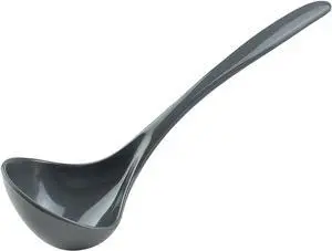 Hutzler 7.5-Inch Long Melamine Mini Ladle, Great for Serving Sauces and Gravies, Gray Hutzler 7.5-Inch Long Melamine Mini Ladle, Great for Serving Sauces and Gravies, Gray