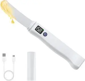 Stainless Steel Heated Butter Knife Spreader for Cold Butter, Cream Cheese, Jam, Pastry, Charcuterie, Multipurpose Kitchen Gadgets Butter Knives IP68 Waterproof, White Stainless Steel Heated Butter Knife Spreader for Cold Butter, Cream Cheese, Jam, Pastry, Charcuterie, Multipurpose Kitchen Gadgets Butter Knives IP68 Waterproof, White
