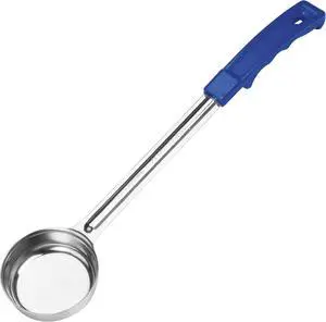 Winco 2 oz Blue Prime Food Portioner | Dishwasher safe, Solid bottom transfers liquid for serving rice, Meat, Color-coded handles, Restaurant service Winco 2 oz Blue Prime Food Portioner | Dishwasher safe, Solid bottom transfers liquid for serving rice, Meat, Color-coded handles, Restaurant service