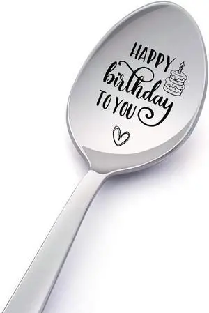 Birthday Gift Spoon for Women Men Happy Birthday to You Spoons for Daughter Brother Sister Best Friends Happy Birthday Gift for Dad Grandson Coffee Lovers Gifts Birthday Gift Spoon for Women Men Happy Birthday to You Spoons for Daughter Brother Sister Best Friends Happy Birthday Gift for Dad Grandson Coffee Lovers Gifts
