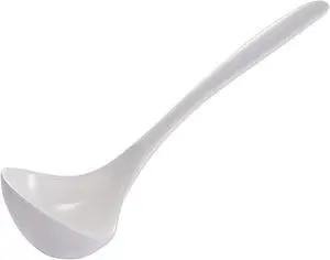 Gourmac White Melamine Ladle 7.5" Gourmac White Melamine Ladle 7.5"