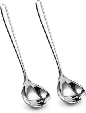 IMEEA 8-Inch Gravy Ladle SUS304 Stainless Steel Serving Ladle, Set of 2 IMEEA 8-Inch Gravy Ladle SUS304 Stainless Steel Serving Ladle, Set of 2
