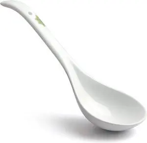 IQCWOOD Porcelain Large Asian Soup Spoon, 9.1 inch, White | Soup Ladle with Long Handle and Deep Oval Head, Serving Spoon Easy to Hold for Soups, Ramen, Miso, Dishwasher Safe IQCWOOD Porcelain Large Asian Soup Spoon, 9.1 inch, White | Soup Ladle with Long Handle and Deep Oval Head, Serving Spoon Easy to Hold for Soups, Ramen, Miso, Dishwasher Safe