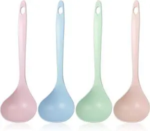 4Pcs Small Soup Spoon PP Ladle Spoon Cooking and Serving Spoons Soup Ladle Spoons Seamless for Cooking Heat Resistant Kitchen for Sauce Chili Gravy Canning Pouring 4Pcs Small Soup Spoon PP Ladle Spoon Cooking and Serving Spoons Soup Ladle Spoons Seamless for Cooking Heat Resistant Kitchen for Sauce Chili Gravy Canning Pouring