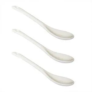 3 pcs Porcelain Egg Spoons Ceramic Spoons White 5 inch Coffee Dessert Yogurt Tea milky tea 3 pcs Porcelain Egg Spoons Ceramic Spoons White 5 inch Coffee Dessert Yogurt Tea milky tea