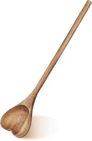 UPKOCH Heart Shaped Wood Spoon - Long Handle Love Spoon for Appetizer, Serving, Mixing - Kitchen Utensil for Charcuterie, Coffee - Unique Valentine's Day, Mother's Day, Housewarming Gift UPKOCH Heart Shaped Wood Spoon - Long Handle Love Spoon for Appetizer, Serving, Mixing - Kitchen Utensil for Charcuterie, Coffee - Unique Valentine's Day, Mother's Day, Housewarming Gift