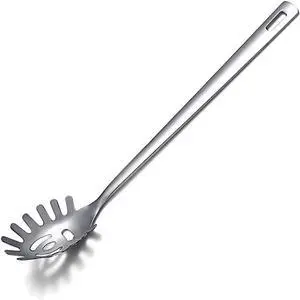 Spaghetti Spoon, Berglander Pasta Server, Stainless Steel Pasta Spoon, Pasta Fork, Noddle Fork, Heat Resistant, Dishwasher Safe, Easy to Clean Spaghetti Spoon, Berglander Pasta Server, Stainless Steel Pasta Spoon, Pasta Fork, Noddle Fork, Heat Resistant, Dishwasher Safe, Easy to Clean