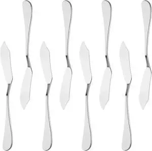 8pcs Stainless Steel Butter Knife, Cheese/Butter Spreaders, Breakfast Spreads Knives,Cheese and Condiments 8pcs Stainless Steel Butter Knife, Cheese/Butter Spreaders, Breakfast Spreads Knives,Cheese and Condiments