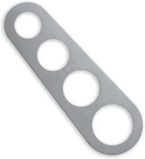 Stainless Steel Spaghetti Measurer Tool Quick Pasta Measuring Tool for Kitchen Cooking Tool (Silver, 1pcs) Stainless Steel Spaghetti Measurer Tool Quick Pasta Measuring Tool for Kitchen Cooking Tool (Silver, 1pcs)