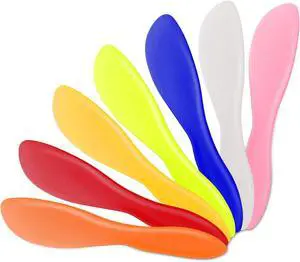 7 PCS Plastic Butter Knife Spreader, Multi Purpose Peanut Butter Knife Spreader, Spread Knives for Cheese Cream Icing 7 PCS Plastic Butter Knife Spreader, Multi Purpose Peanut Butter Knife Spreader, Spread Knives for Cheese Cream Icing