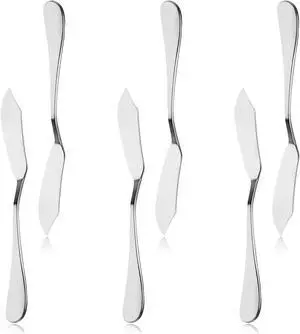6pcs Stainless Steel Butter Knife, Cheese/Butter Spreaders, Breakfast Spreads Knives,Cheese and Condiments(Silver 6pcs Stainless Steel Butter Knife, Cheese/Butter Spreaders, Breakfast Spreads Knives,Cheese and Condiments(Silver