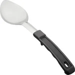 Winco 11" Stainless Steel Basting Solid Spoon with Stop Hook Handle | Stop-hook, Heavy-duty, Solid design, Great for Cooking, Buffet Service, Food Preparation and Serving Winco 11" Stainless Steel Basting Solid Spoon with Stop Hook Handle | Stop-hook, Heavy-duty, Solid design, Great for Cooking, Buffet Service, Food Preparation and Serving