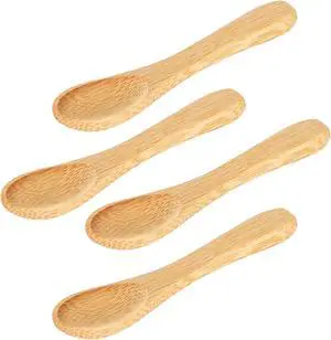 4 Pcs Small Wooden Spoons,3.5 Inch Mini Handmade Bulk Nature Tiny Spoons Little Wooden Teaspoons for Jars Sugar Coffee Creamer Honey Spices Salt Kitchen Supplies 4 Pcs Small Wooden Spoons,3.5 Inch Mini Handmade Bulk Nature Tiny Spoons Little Wooden Teaspoons for Jars Sugar Coffee Creamer Honey Spices Salt Kitchen Supplies
