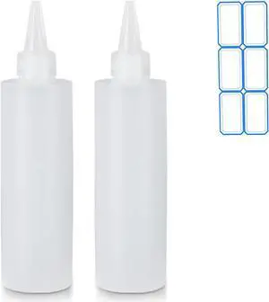 2 Pack 10 Oz (300ml) Condiment Squeeze Bottles, Leak Proof, Refillable | Condiment Container for Kitchen Use, Great for Ketchup, Mustard, Syrup, Sauces, Dressing and Oil 2 Pack 10 Oz (300ml) Condiment Squeeze Bottles, Leak Proof, Refillable | Condiment Container for Kitchen Use, Great for Ketchup, Mustard, Syrup, Sauces, Dressing and Oil