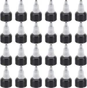 OLYCRAFT 24pcs Squeeze Bottle Cap for 1/4 inch Bottles Replacement 20mm Inner Diameter Plastic Bottle Squeeze Heads Plastic Black Dispensing Caps for Bottles Dispensing Caps OLYCRAFT 24pcs Squeeze Bottle Cap for 1/4 inch Bottles Replacement 20mm Inner Diameter Plastic Bottle Squeeze Heads Plastic Black Dispensing Caps for Bottles Dispensing Caps