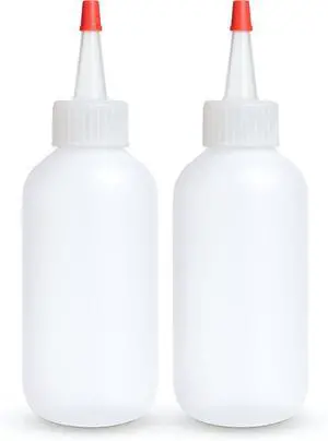 BRIGHTFROM Condiment Squeeze Bottles - 4 OZ Squirt Empty Bottles, Red Top Cap, Leak Proof - Great for Ketchup, Mustard, Syrup, Sauces, Dressing, Oil, Arts and Crafts, BPA-FREE Plastic - Pack of 2 BRIGHTFROM Condiment Squeeze Bottles - 4 OZ Squirt Empty Bottles, Red Top Cap, Leak Proof - Great for Ketchup, Mustard, Syrup, Sauces, Dressing, Oil, Arts and Crafts, BPA-FREE Plastic - Pack of 2