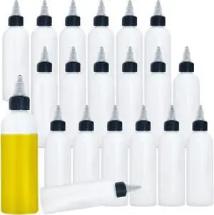 Meirrnyyu 20 Pcs 4 Oz Plastic Squeeze Condiment Bottles with Twist-on Cap Lids,Sauce Bottle with Squeeze Top,Squirt Condiment Bottles for Ketchup,Mustard,Olive Oil and More Meirrnyyu 20 Pcs 4 Oz Plastic Squeeze Condiment Bottles with Twist-on Cap Lids,Sauce Bottle with Squeeze Top,Squirt Condiment Bottles for Ketchup,Mustard,Olive Oil and More