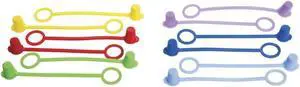 TableCraft C100TA Assorted Squeeze Bottle Tethered Caps - 12 / PK TableCraft C100TA Assorted Squeeze Bottle Tethered Caps - 12 / PK