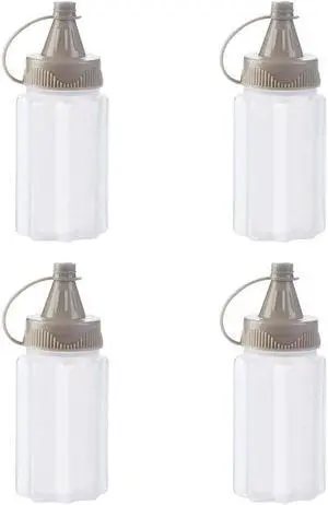 4pcs Mini Jam Squeeze Bottle Jar Sauce Seasoning Box with Lid, Squeeze Bottle Portable PP Kitchen Easy Clean Spices Storage Container Condiment Squeeze Bottles 4pcs Mini Jam Squeeze Bottle Jar Sauce Seasoning Box with Lid, Squeeze Bottle Portable PP Kitchen Easy Clean Spices Storage Container Condiment Squeeze Bottles