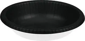 Creative Converting 173260 Black Paper Bowls, 20 oz, 20 Pcs Creative Converting 173260 Black Paper Bowls, 20 oz, 20 Pcs