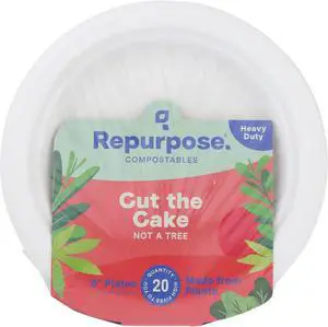 Repurpose, 6" Eco-Dessert Plates, 20 Count Repurpose, 6" Eco-Dessert Plates, 20 Count