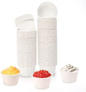 100PCS Paper Cup Liner Disposable Container,2.1x1.2",1oz, Bowl Tray Organizer for Ketchup, Melting Wax Bean Face Nose Hair Removal, Ice Cream Cake Condiment Sauce Ramekin Shot Souffle Sample Serving 100PCS Paper Cup Liner Disposable Container,2.1x1.2",1oz, Bowl Tray Organizer for Ketchup, Melting Wax Bean Face Nose Hair Removal, Ice Cream Cake Condiment Sauce Ramekin Shot Souffle Sample Serving