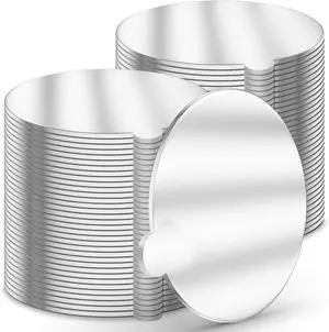 O'CREME Silver Round Mini Cake Boards with Tab 2-3/4 Inch Grease-Proof, Foil-Covered, Food Grade Cardboard for Cupcakes, Pastries, Desserts - for Wedding, Anniversary, Birthday Parties, 100 Count O'CREME Silver Round Mini Cake Boards with Tab 2-3/4 Inch Grease-Proof, Foil-Covered, Food Grade Cardboard for Cupcakes, Pastries, Desserts - for Wedding, Anniversary, Birthday Parties, 100 Count